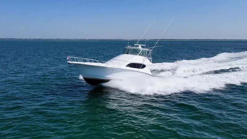 Slide: The Image of 2008 54 Hatteras Convertible American Made Exteriors (3) - 7852507
