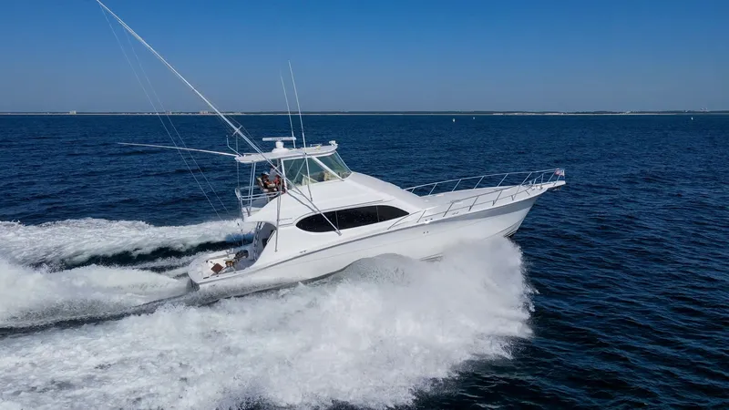 Slide: The Image of 2008 54 Hatteras Convertible American Made Exteriors - 7852511