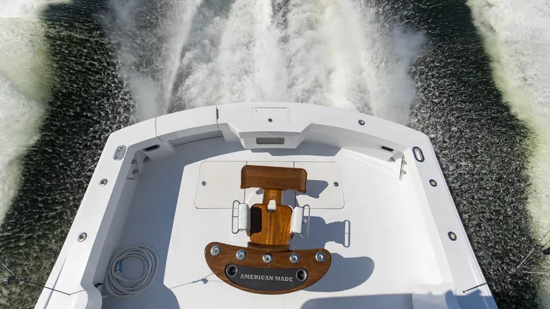 Slide: The Image of 2008 54 Hatteras Convertible American Made Rear Deck (10) - 7852488