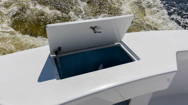 Slide: The Image of 2008 54 Hatteras Convertible American Made Rear Deck (13) - 7852491