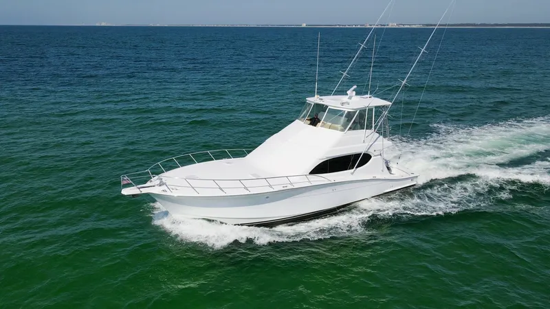 Slide: The Image of 2008 54 Hatteras Convertible American Made Exteriors (5) - 7852509