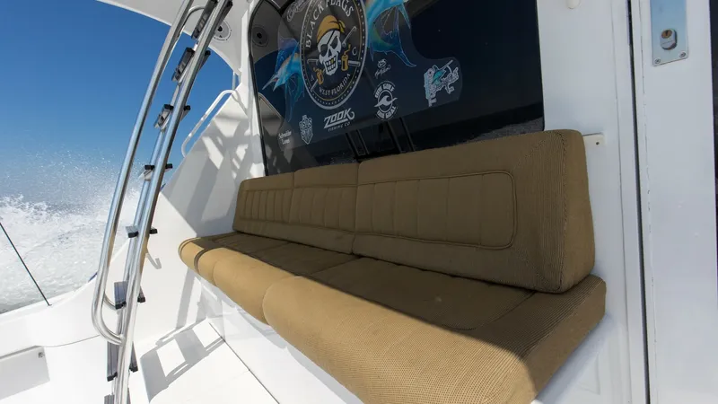 Slide: The Image of 2008 54 Hatteras Convertible American Made Rear Deck (9) - 7852487