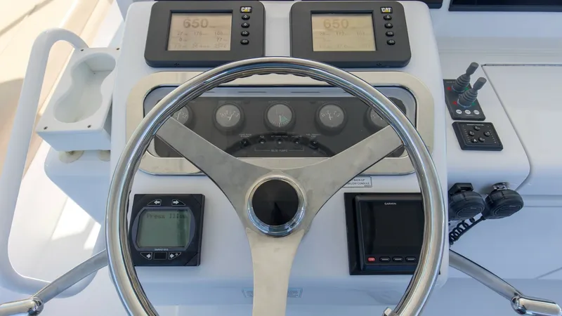 Slide: The Image of 2008 54 Hatteras Convertible American Made Bridge (6) - 7852473