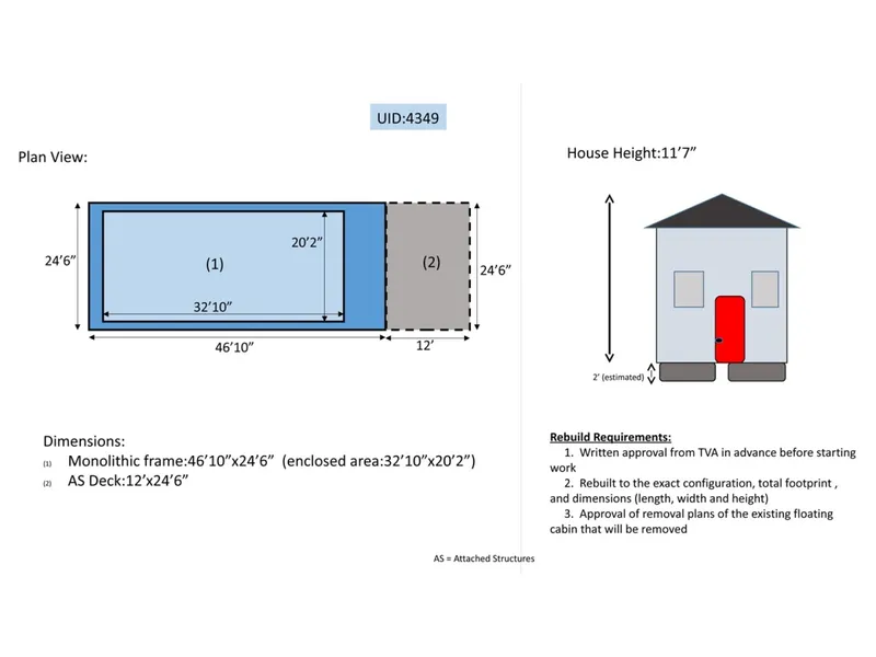 Slide: The Image of Custom 20 x 33 Floating Cabin - Approx 613sqft 1994 - 7766420