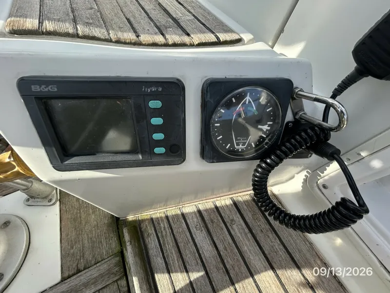 Slide: The Image of 42' Beneteau cockpit helm electronics1 - 7767014