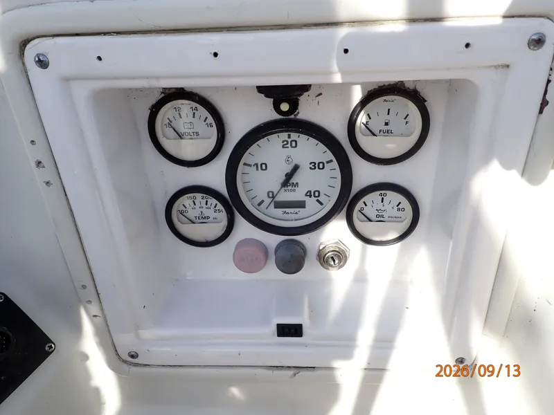 Slide: The Image of 42' Beneteau cockpit auxiliary panel - 7767010