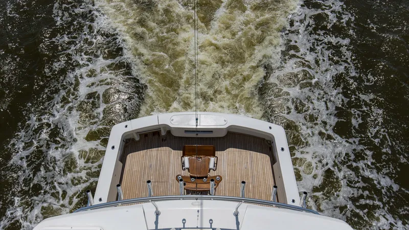 Slide: The Image of 2007 64 Viking Enclosed Bridge Reel Blues Tower View (1) - 7795350