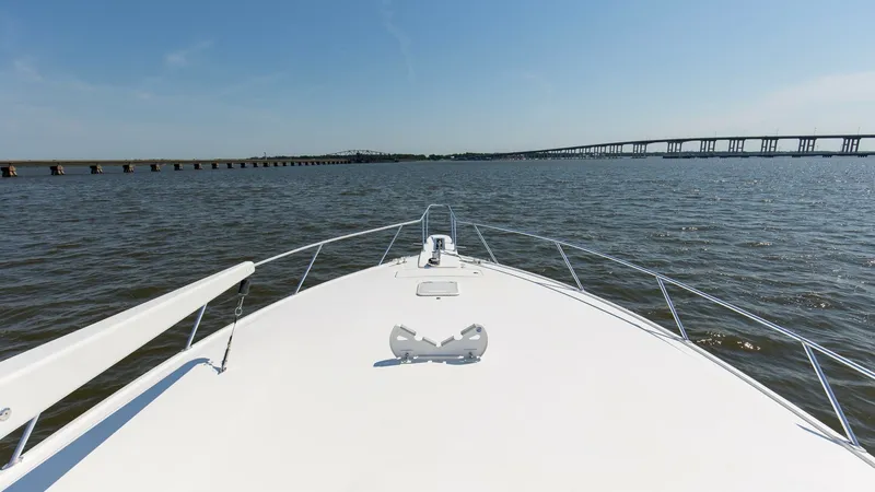 Slide: The Image of 2007 64 Viking Enclosed Bridge Reel Blues Bow (1) - 7795355