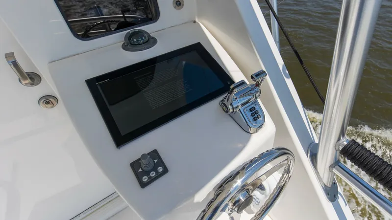 Slide: The Image of 2007 64 Viking Enclosed Bridge Reel Blues Bridge Mezzanine Controls - 7795341