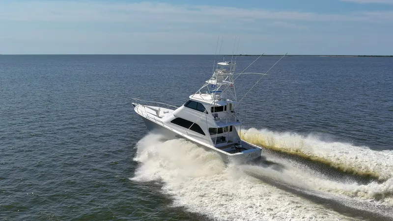 Slide: The Image of 2007 64 Viking Enclosed Bridge Reel Blues Exterior (2) - 7795370