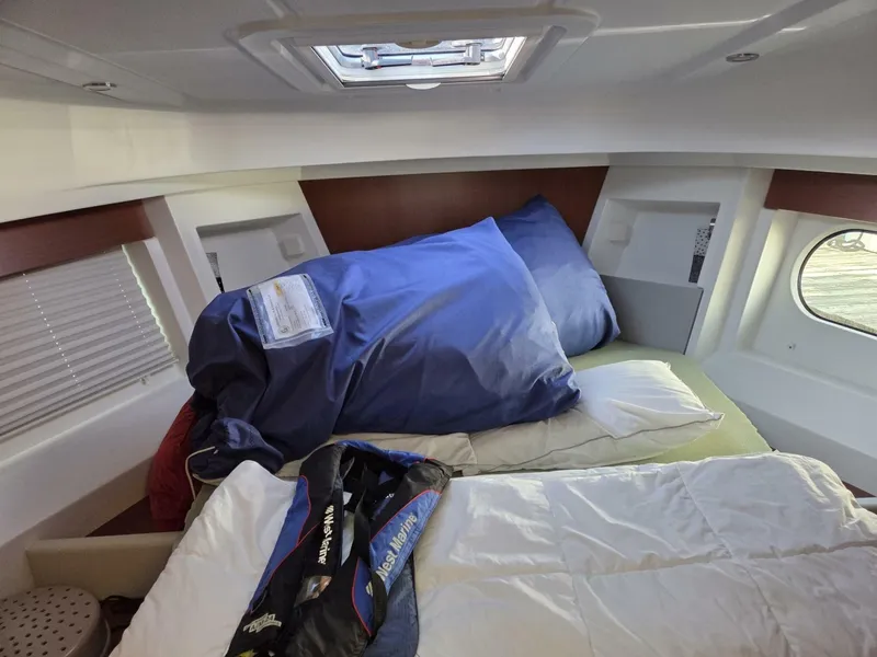 Slide: The Image of Huge vee-berth with hatches and port lights - 7818213
