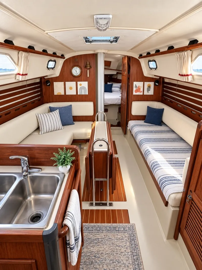 Slide: The Image of 1984 O'Day 34 sloop interior - 7820891