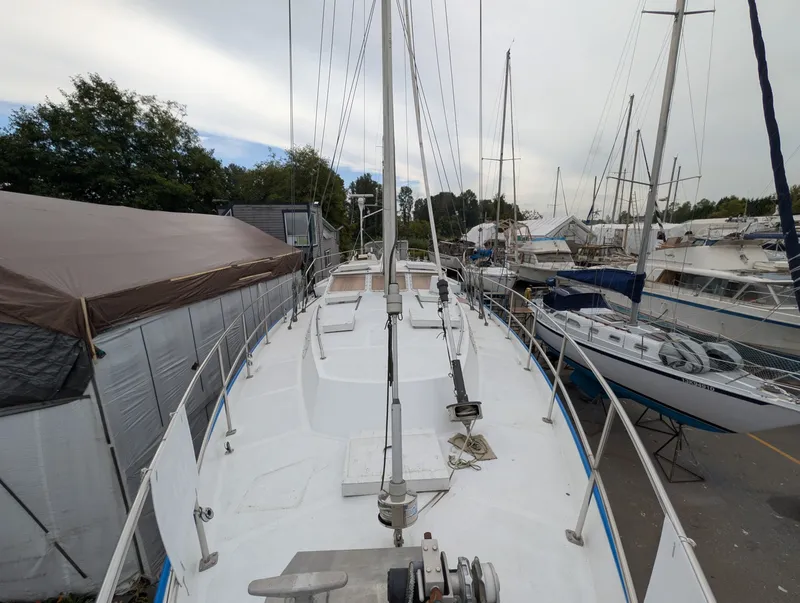 Slide: The Image of 1996 Bruce Roberts Customer Steel Hull Sailboat - 7842669