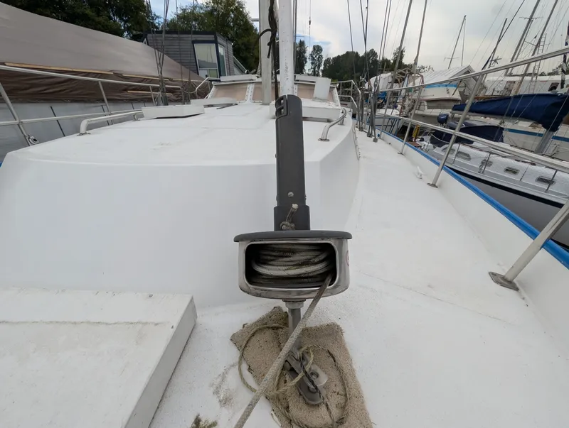 Slide: The Image of 1996 Bruce Roberts Customer Steel Hull Sailboat - 7842671