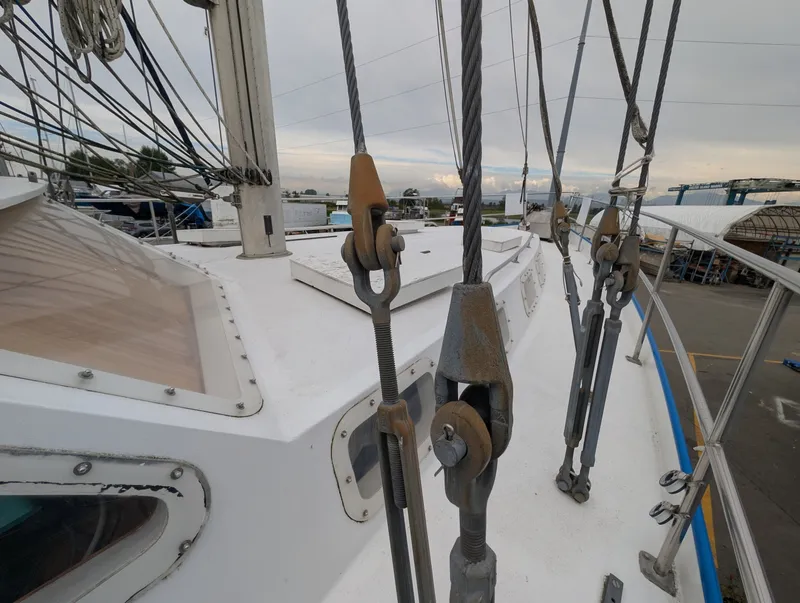Slide: The Image of 1996 Bruce Roberts Customer Steel Hull Sailboat - 7842665