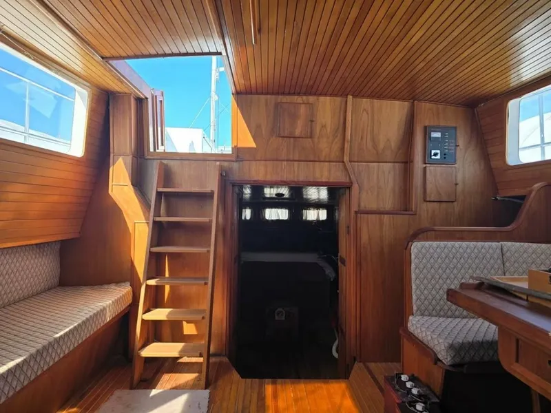 Slide: The Image of 1996 Bruce Roberts Customer Steel Hull Sailboat - 7842675
