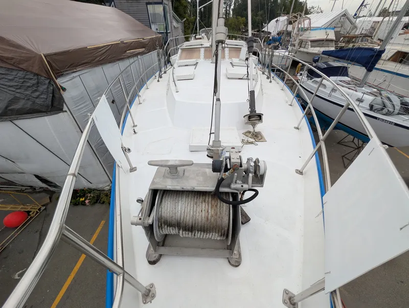 Slide: The Image of 1996 Bruce Roberts Customer Steel Hull Sailboat - 7842673
