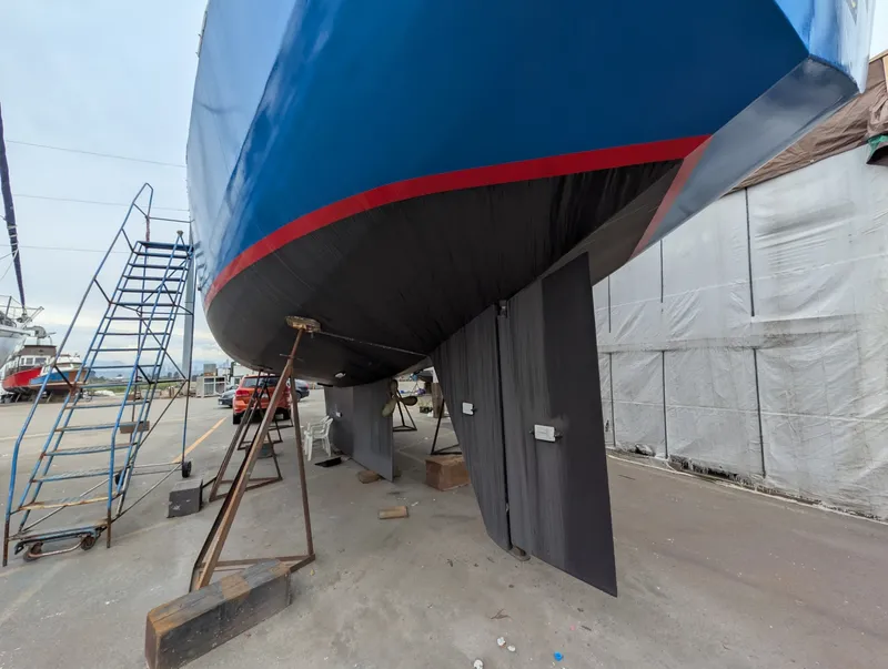 Slide: The Image of 1996 Bruce Roberts Customer Steel Hull Sailboat - 7842658