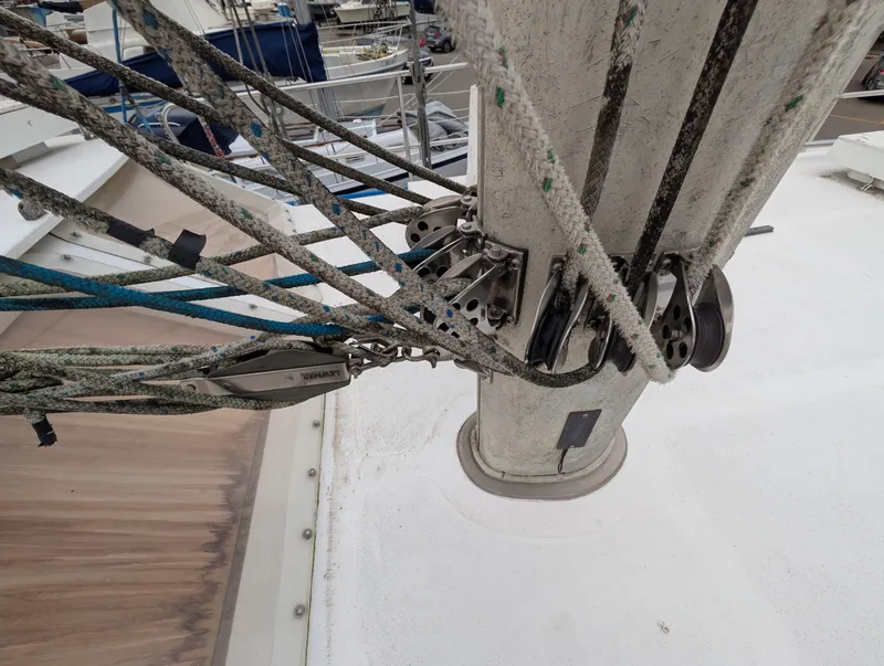 Slide: The Image of 1996 Bruce Roberts Customer Steel Hull Sailboat - 7842667