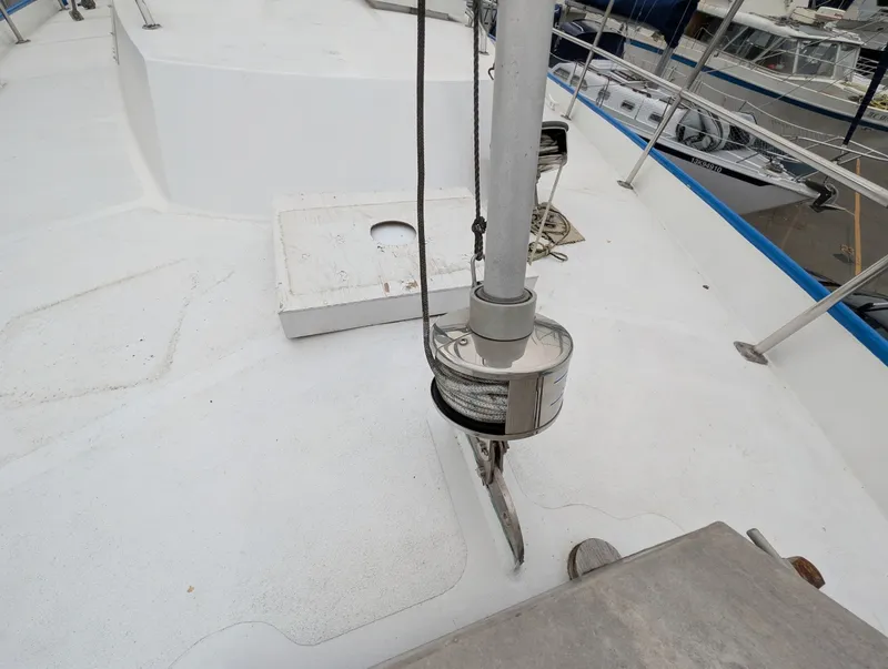 Slide: The Image of 1996 Bruce Roberts Customer Steel Hull Sailboat - 7842670