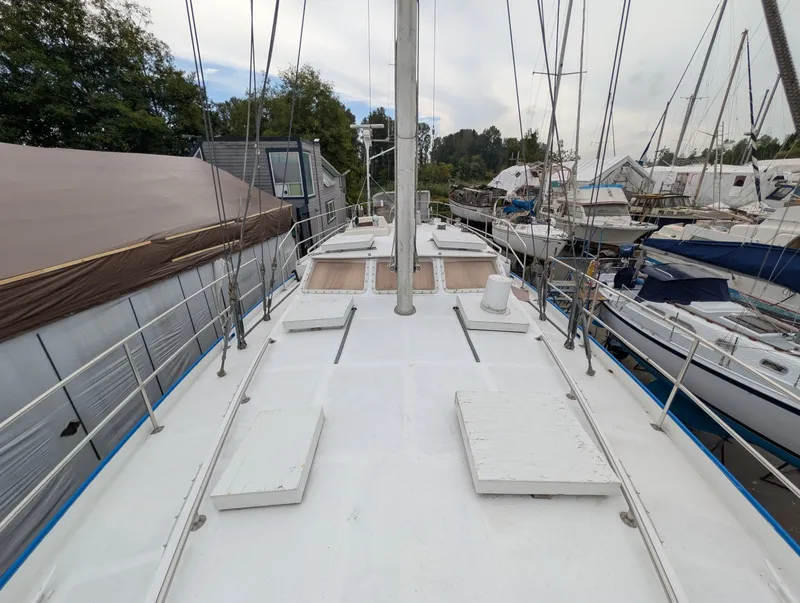 Slide: The Image of 1996 Bruce Roberts Customer Steel Hull Sailboat - 7842672