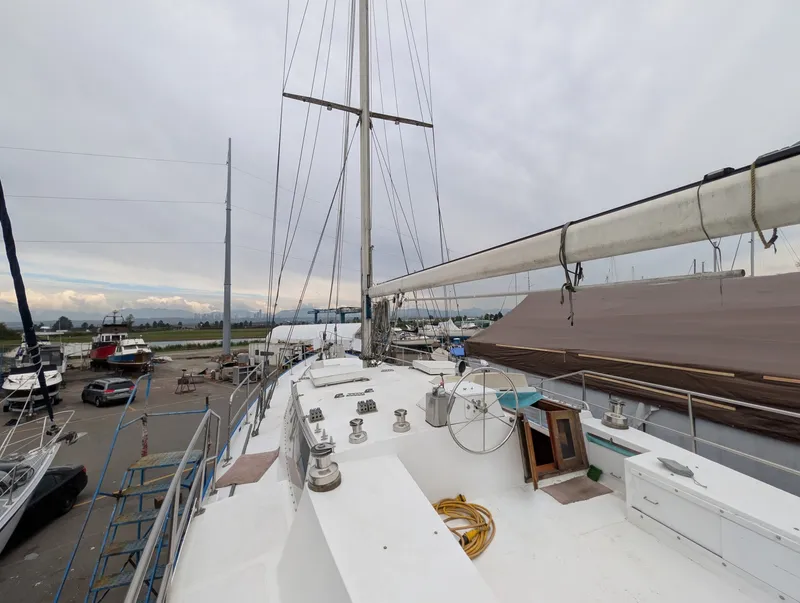 Slide: The Image of 1996 Bruce Roberts Customer Steel Hull Sailboat - 7842660