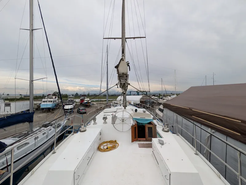 Slide: The Image of 1996 Bruce Roberts Customer Steel Hull Sailboat - 7842659