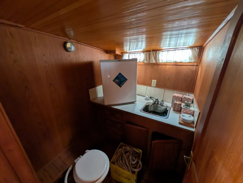 Slide: The Image of 1996 Bruce Roberts Customer Steel Hull Sailboat - 7842680