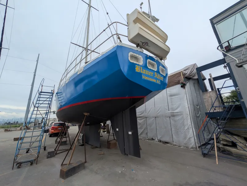 Slide: The Image of 1996 Bruce Roberts Customer Steel Hull Sailboat - 7842654