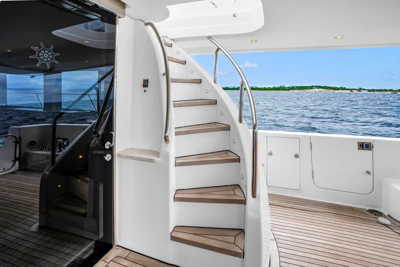Slide: The Image of 85 Pacific Mariner CABANA Stairs to Boat Deck - 8140112