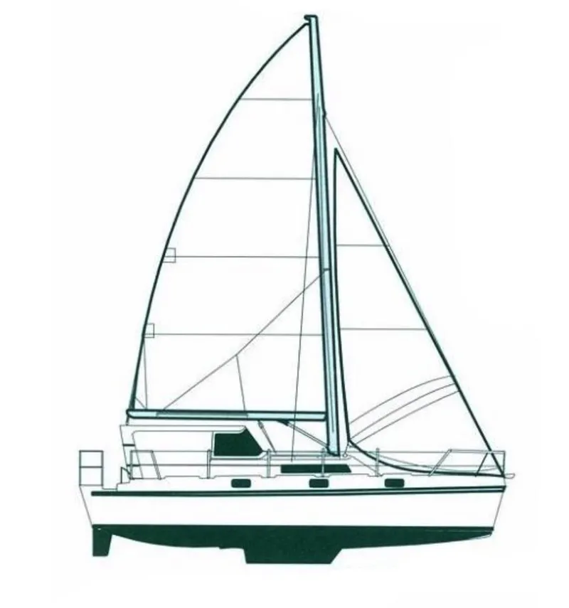 Slide: The Image of 48 1998 EndeavourCat 36 Hull Profile 1998 EndeavourCat 36 Hull Profile - 7938026
