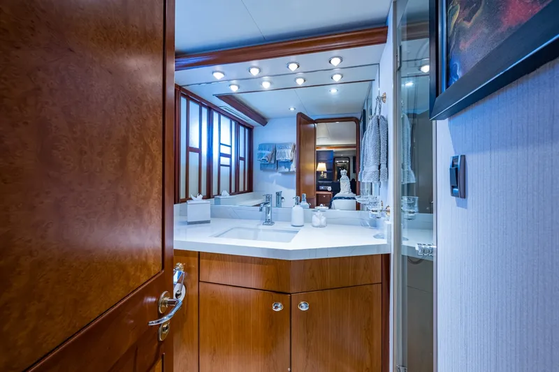 Slide: The Image of Westport 112 LILA CUY Port Guest Stateroom Head - 7930278
