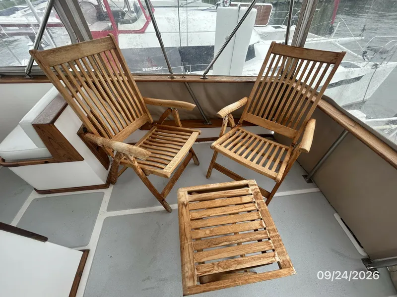Slide: The Image of 36' Monk flybridge aft seating - 7931411