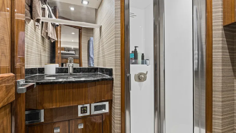 Slide: The Image of 2017 72 Viking Enclosed Bridge Share-E Crew Stateroom and Head (1) - 8087241