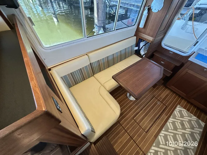 Slide: The Image of 34' Nordic Tugs salon starboard seating1 - 8136955