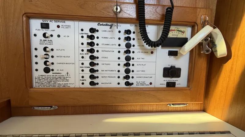 Slide: The Image of Catalina36 61 Nav Station Electrical Panel - 8313724