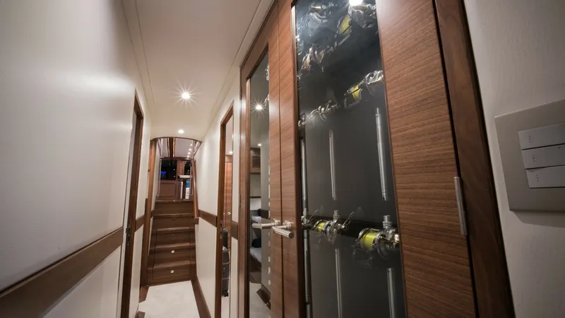 Slide: The Image of 2026 Winter Custom Yachts 75 Open Convertible- MISS CARRIE- Rod Storage/ Companionway - 8439667
