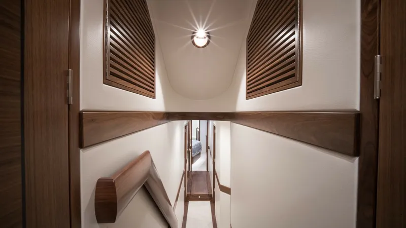 Slide: The Image of 2026 Winter Custom Yachts 75 Open Convertible- MISS CARRIE- Companionway - 8439664