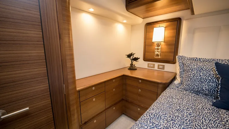 Slide: The Image of 2026 Winter Custom Yachts 75 Open Convertible- MISS CARRIE- Fwd VIP Stateroom - 8439674
