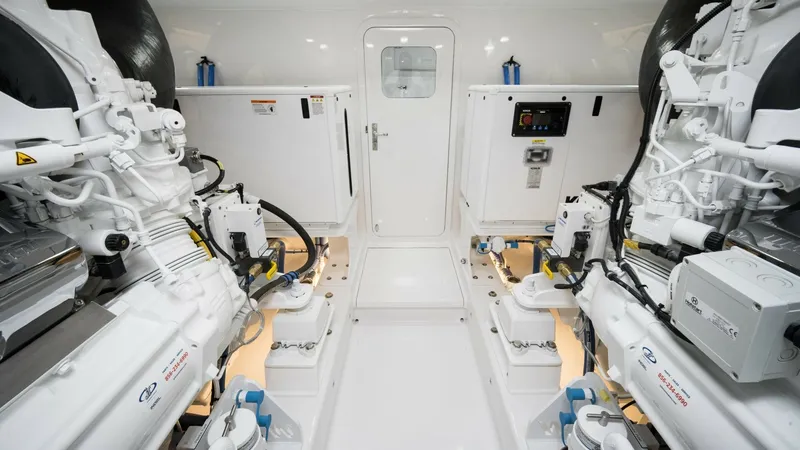 Slide: The Image of 2026 Winter Custom Yachts 75 Open Convertible- MISS CARRIE- Engine Room - 8439698