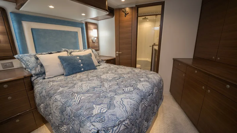Slide: The Image of 2026 Winter Custom Yachts 75 Open Convertible- MISS CARRIE- Master Stateroom - 8439670