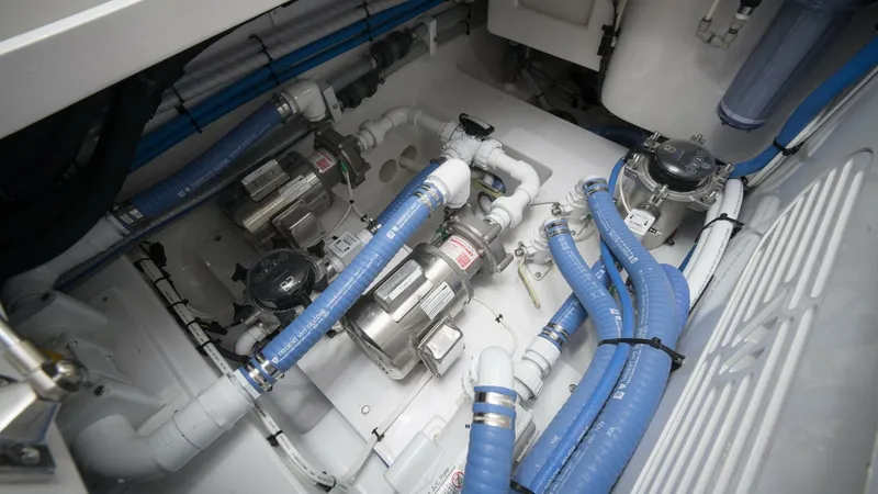 Slide: The Image of 2026 Winter Custom Yachts 75 Open Convertible- MISS CARRIE- Engine Room - 8439707