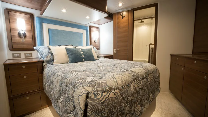 Slide: The Image of 2026 Winter Custom Yachts 75 Open Convertible- MISS CARRIE- Master Stateroom - 8439669