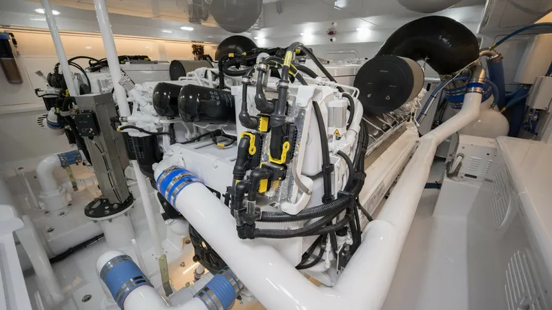 Slide: The Image of 2026 Winter Custom Yachts 75 Open Convertible- MISS CARRIE-Engine Room - 8439699