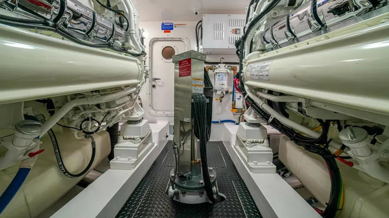 Slide: The Image of 2023 Viking 73 Convertible "Free Spool" - Engine room - 8672436