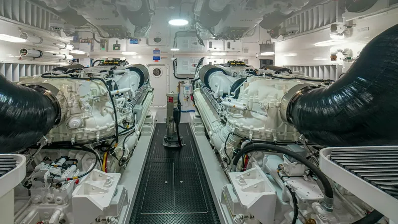 Slide: The Image of 2023 Viking 73 Convertible "Free Spool" - Engine room - 8672427