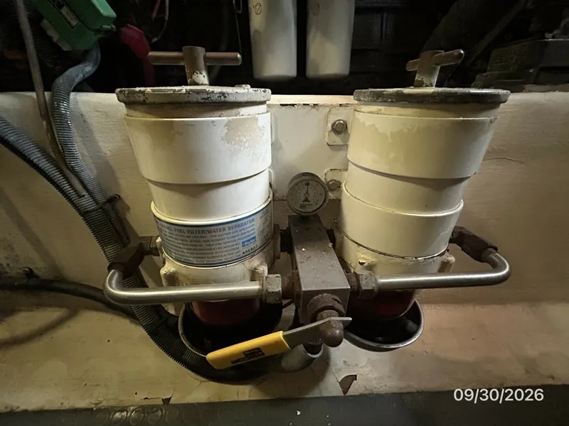 Slide: The Image of 42' Sabre starboard Racor fuel filters - 8509907