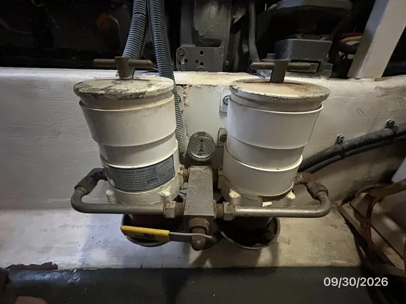 Slide: The Image of 42' Sabre port Racor fuel filters - 8509895