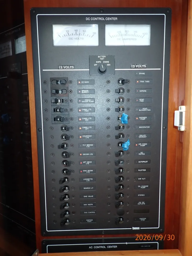 Slide: The Image of 42' Sabre electrical panel1 - 8509842