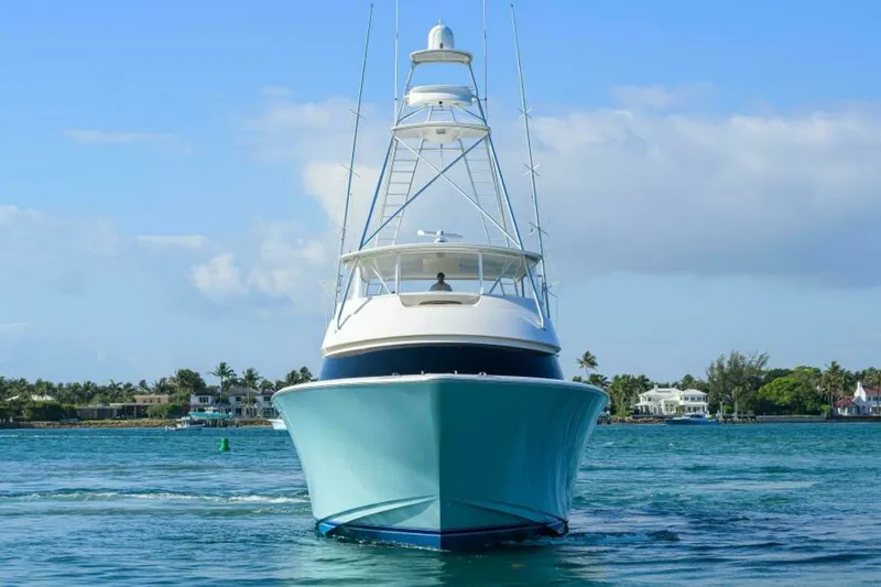 Slide: The Image of Viking 82 BLU FROG - Bow Profile 2013 Viking 82 Convertible BLU FROG - 8617899